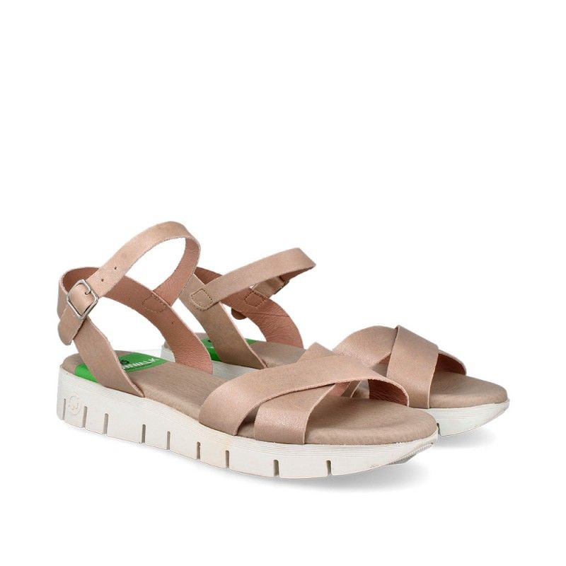 SANDALIAS CRETA S DARLING BEIGE BLANCO PURO