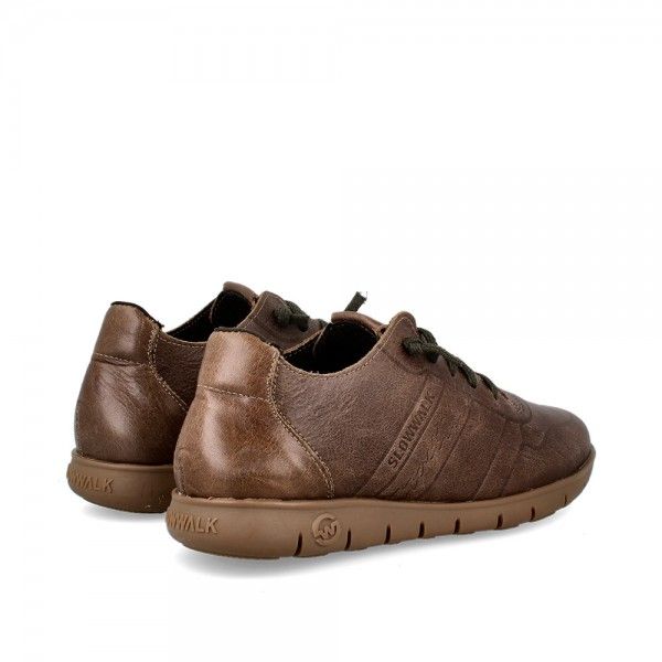 SNEAKERS MORVI CUERO-MARRON