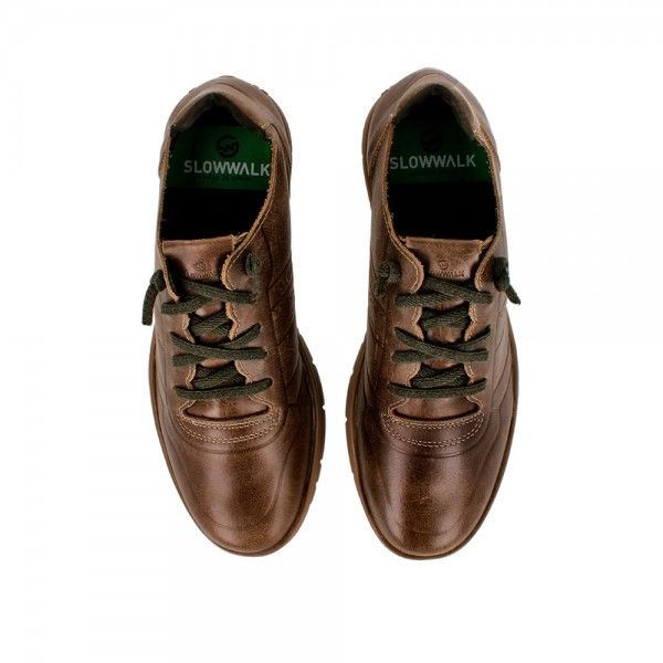 SNEAKERS MORVI CUERO-MARRON
